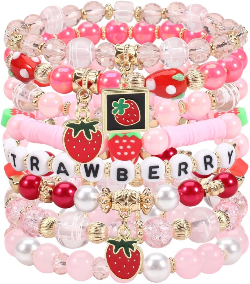 Lonext Halloween Bracelets Stackable Heishi Beaded Stretch Bracelets - Image 1
